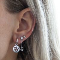 JWLS4U | Earrings 3 Hearts Silver 2